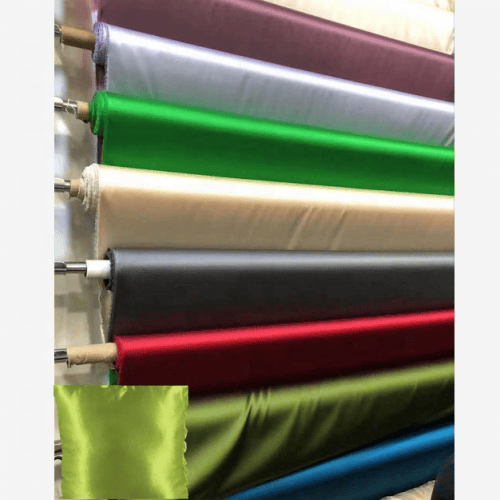 can be customized fabric for Popular fashion pillow shinny fabrics polyester satin fabrics