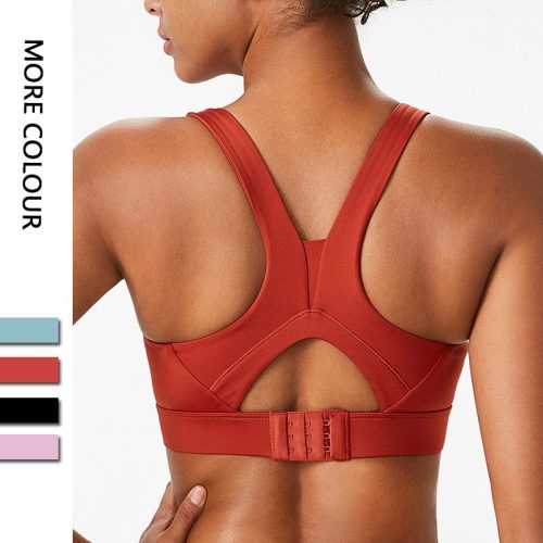 High-Support Cross-Back Sports Bra | Customizable Yoga & Running Bra (Low MOQ)
